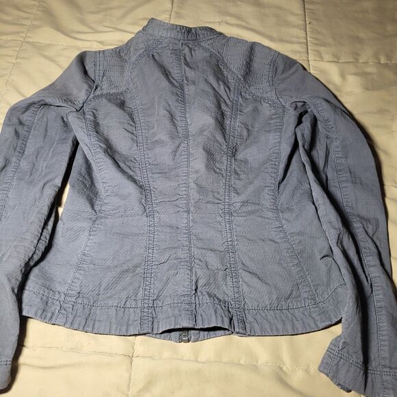 Armani Exchange A|X Grey Lightweight Moto Jacket – Women’s S - Picture 3 of 6